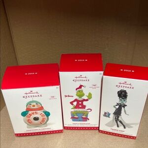 Hallmark Keepsake Ornaments Set - Red and White